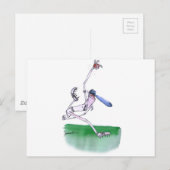 BOWLING - cricket, tonifernandes Briefkaart (Voorkant / Achterkant)