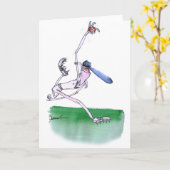 BOWLING - cricket, tony fernandes Kaart (Gele Bloem)