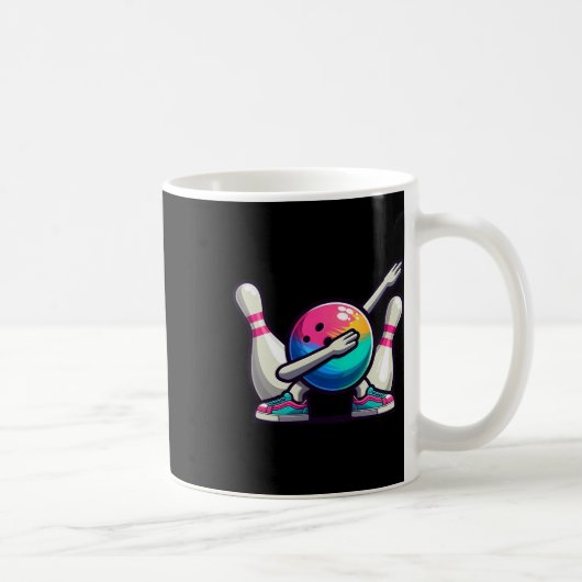 Bowling Dab Bowler Bowling LL Player Pin Kinder Bo Koffiemok (Rechts)
