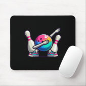 Bowling Dab Bowler Bowling LL Player Pin Kinder Bo Muismat (Met muis)