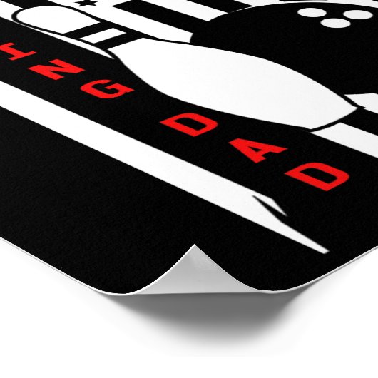 Bowling Dad Bowling Kleding - Bowling Poster (Hoek)