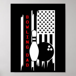 Bowling Dad Bowling Kleding - Bowling Poster