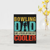 Bowling Dad Funny Bowlers Spare Bowling Pin Strike Kaart (Gele Bloem)
