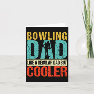 Bowling Dad Funny Bowlers Spare Bowling Pin Strike Kaart