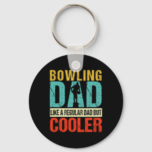 Bowling Dad Funny Bowlers Spare Bowling Pin Strike Sleutelhanger