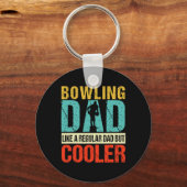 Bowling Dad Funny Bowlers Spare Bowling Pin Strike Sleutelhanger (Voorkant)