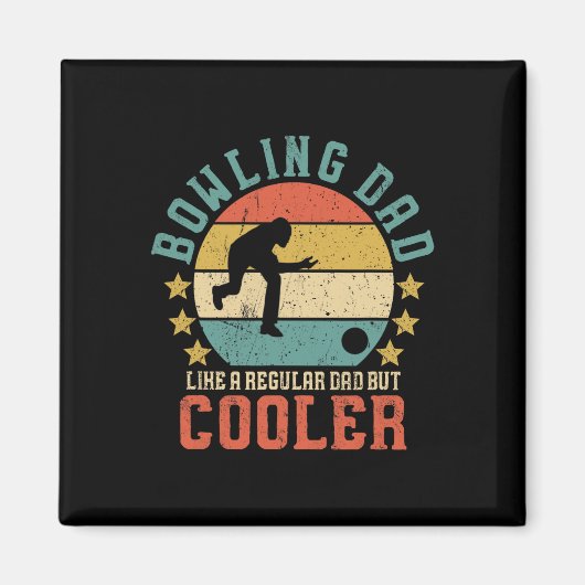 Bowling Dad Funny Vaderdag Gift voor Bo Magneet (Voorkant)