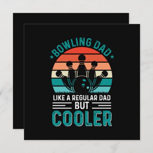 Bowling Dad Kaart (Voorkant / Achterkant)