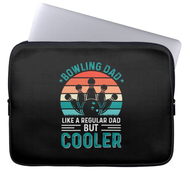 Bowling Dad Laptop Sleeve (Voorkant)