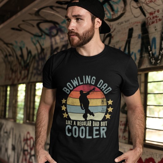 Bowling Dad Like a Regular Dad But Cooler T-shirt