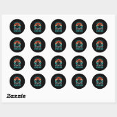 Bowling Dad Ronde Sticker (Vel)
