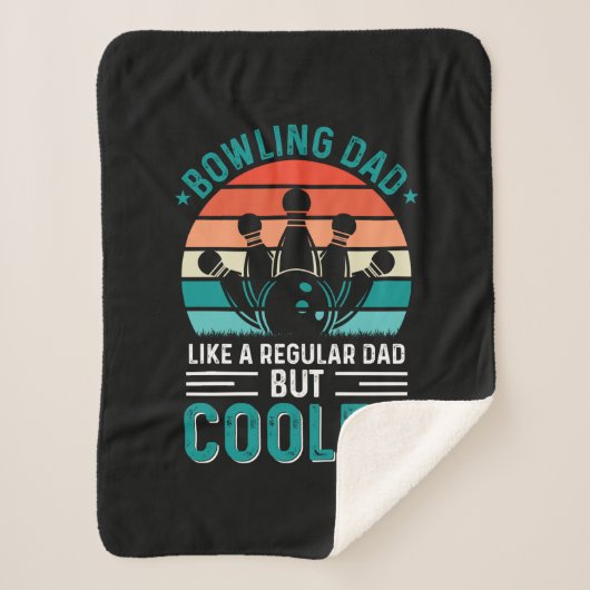 Bowling Dad Sherpa Deken (Voorkant)