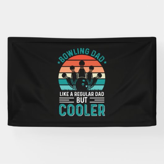 Bowling Dad Spandoek (Horizontaal)