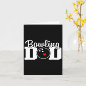 Bowling Dad Team Speler Party Bowling Legend Vader Kaart (Gele Bloem)