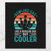 Bowling Dad Wijn Etiket (Enkel label)