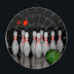 Bowling Dartboard Dartbord<br><div class="desc">Een dartbord met foto van bowlingspelden. Als u denkt dat de kosten en de verzending te veel zijn om te betalen. Sluit je aan bij Zazzle Black bij het uitchecken om het hele jaar door onbeperkte gratis verzending, enorme kortingen en geweldige exclusives te krijgen. Een standaard lidmaatschap is $ 9,...</div>