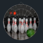 Bowling Dartboard Dartbord<br><div class="desc">Een dartbord met foto van bowlingspelden. Als u denkt dat de kosten en de verzending te veel zijn om te betalen. Sluit je aan bij Zazzle Black bij het uitchecken om het hele jaar door onbeperkte gratis verzending, enorme kortingen en geweldige exclusives te krijgen. Een standaard lidmaatschap is $ 9,...</div>