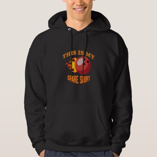 Bowling Day Quote Dit is mijn reserve tien pin bow Hoodie (Voorkant)