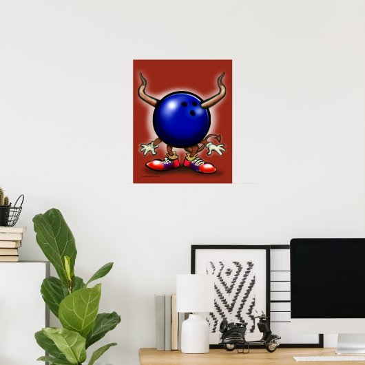Bowling Demon Poster (Thuiskantoor)