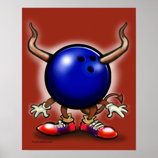 Bowling Demon Poster (Voorkant)