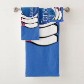Bowling Design Bath Towel Set Bad Handdoek (Insitu)