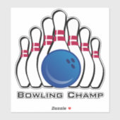 Bowling Design Contour Sticker (Vel)
