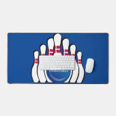 Bowling Design Desk Mat (Keyboard & Muis)