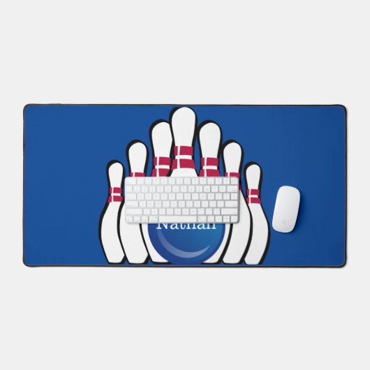 Bowling Design Desk Mat (Keyboard & Muis)
