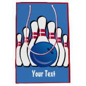 Bowling Design Gift Bag Medium Cadeauzakje (Voorkant)