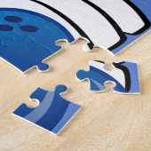 Bowling Design Jigzaag Puzzle Legpuzzel (Zijkant)