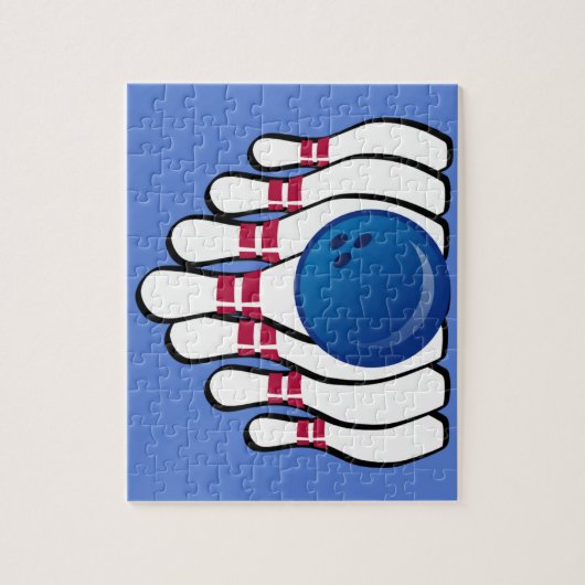 Bowling Design Jigzaag Puzzle Legpuzzel (Verticaal)