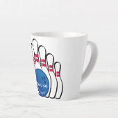 Bowling Design Latte Cup Mok (Rechterhoek)