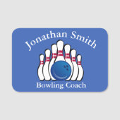 Bowling Design Name Tag (Voorkant)
