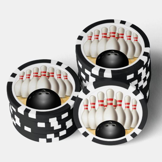 Bowling Design Poker Chips (Opstapeling)