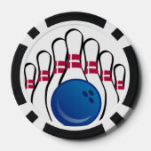 Bowling Design Poker Chips (Achterkant)