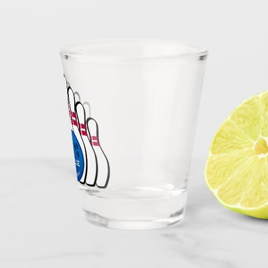 Bowling Design Shot Glass Shot Glas (Rechts)