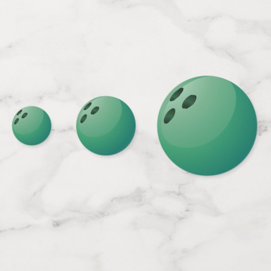 Bowling Design Table Confetti (Achterkanten)