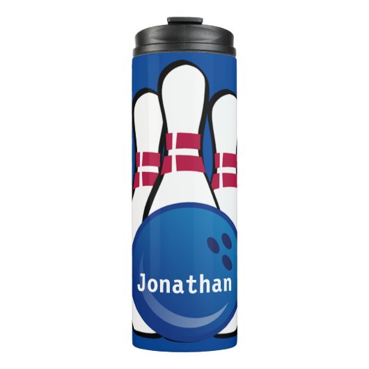 Bowling Design Thermal Tumbler Thermosbeker (Voorkant)
