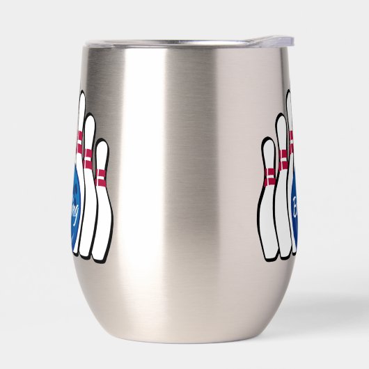 Bowling Design Thermische Wijn Tumbler (Links)