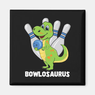 Bowling Dinosaur T-rex Bowlosaurus Player Party Ki Magneet
