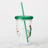 Bowling Dinosaurs Cartoons Gepersonaliseerde Bowle Acryl Drinkbeker (Links)