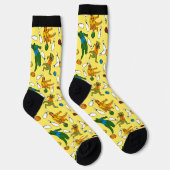 Bowling Dinosaurs Cartoons patterenden Bowlers Sokken (Rechts)