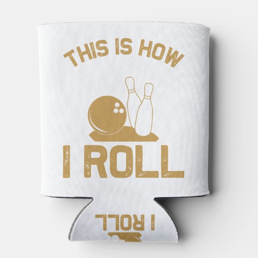 Bowling Dit is hoe ik ga rollen Blikjeskoeler (Achterkant)