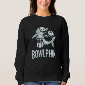 Bowling Dolphin Grappige Pun Bowlphin Bowlers Dolf Trui (Voorkant)