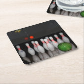 Bowling Drink Coaster Kartonnen Onderzetters (Schuin)