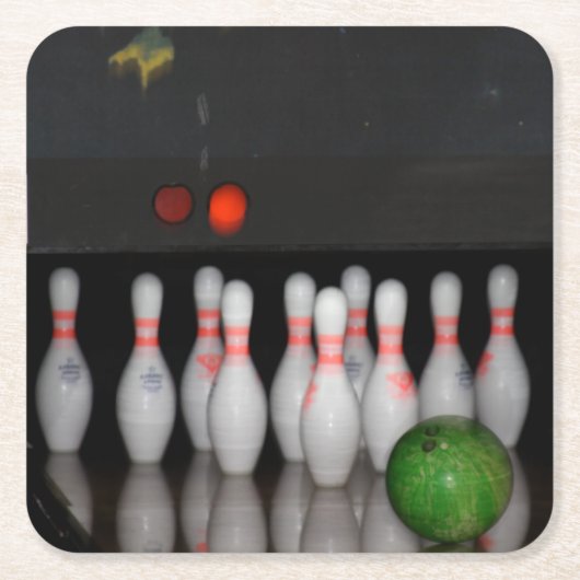 Bowling Drink Coaster Kartonnen Onderzetters (Voorkant)