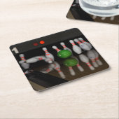 Bowling Drink Kartonnen Onderzetters (Schuin)