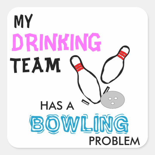 Bowling Drink Team sticker (Voorkant)