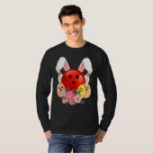 Bowling Easter Bunny Egg 2022 Rabbit Flowers Pasch T-shirt (Voorkant volledig)