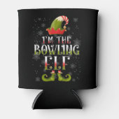 Bowling Elf Kerstmis Blikjeskoeler (Voorkant)